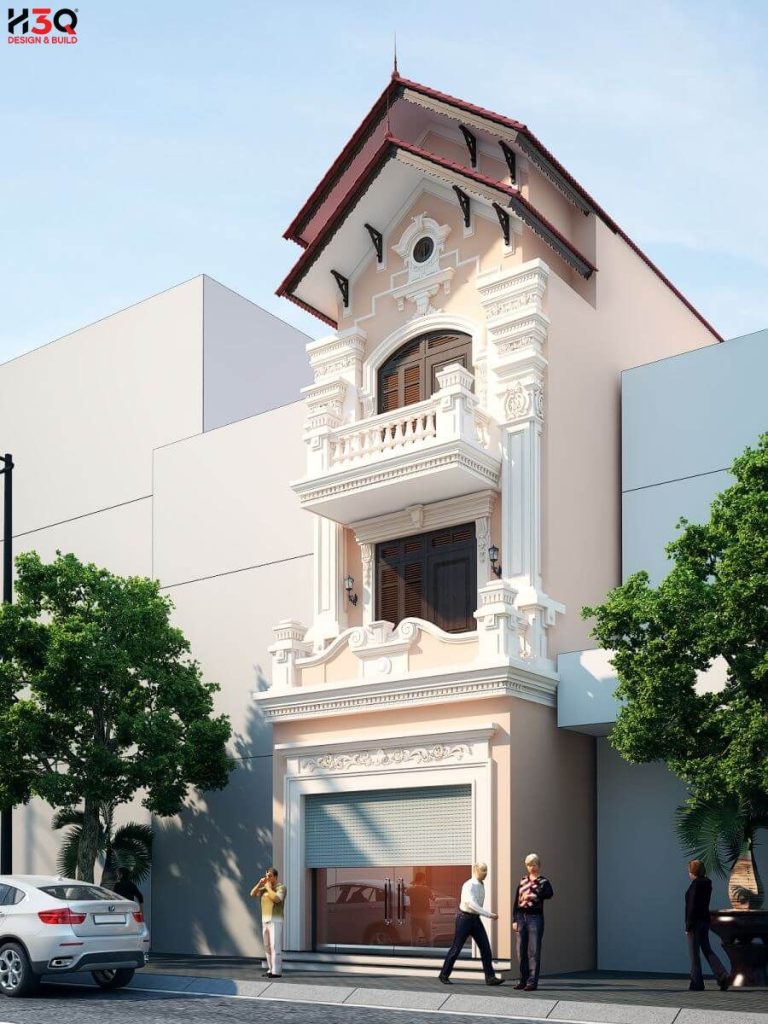 H3Q - Chuyên thiết kế nhà phố 3 tầng đẹp
