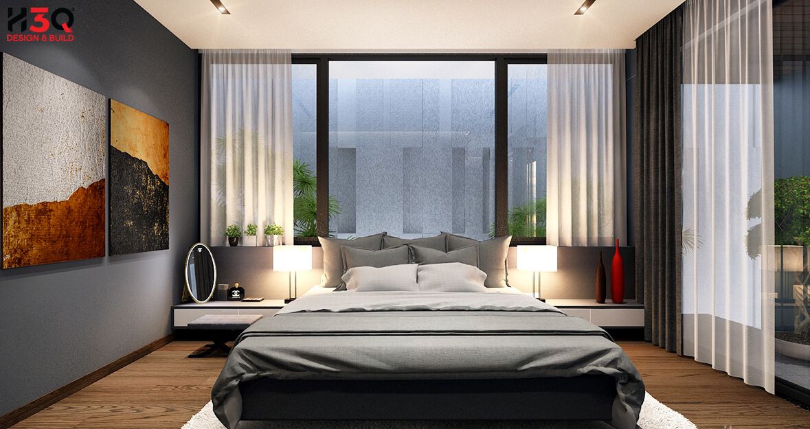 H3Q - Thiết kế nội thất phòng ngủ biệt thự đẹp