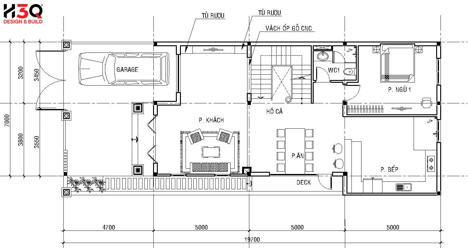 H3Q - Đơn vị chuyên làm bản thiết kế biệt thự giá rẻ TP HCM
