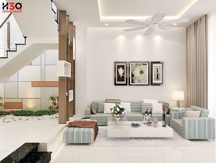 Thiết kế nhà phố Long An - Không gian phòng khách