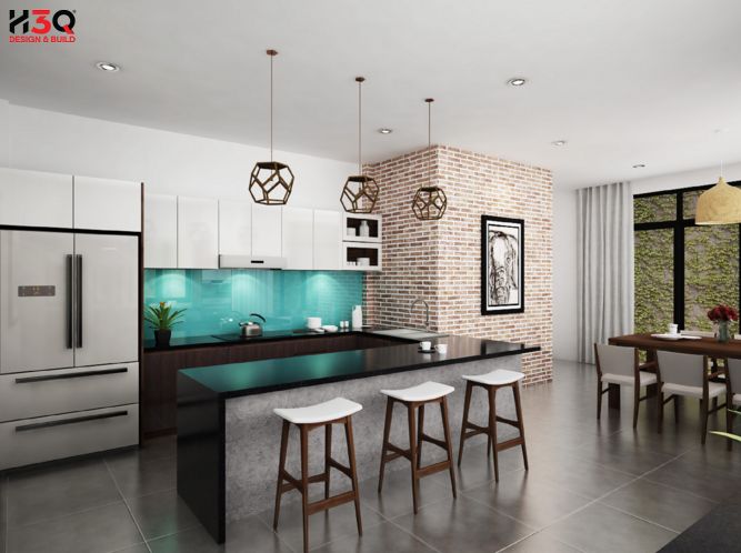 H3Q - Đơn vị thi công lắp đặt nội thất nhà phố tốt nhất
