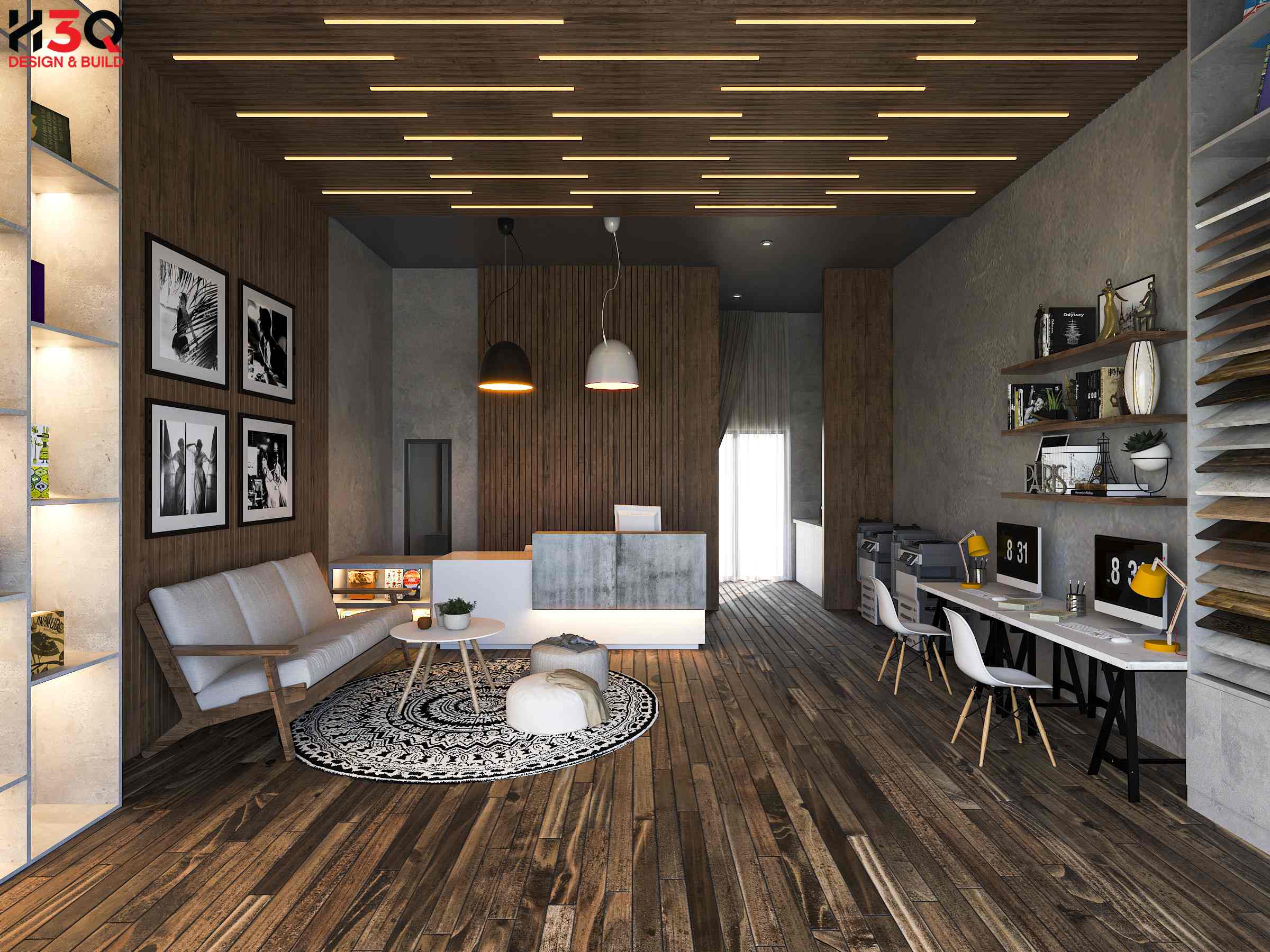 H3Q - Thiết kế showroon nội thất Bình Dương