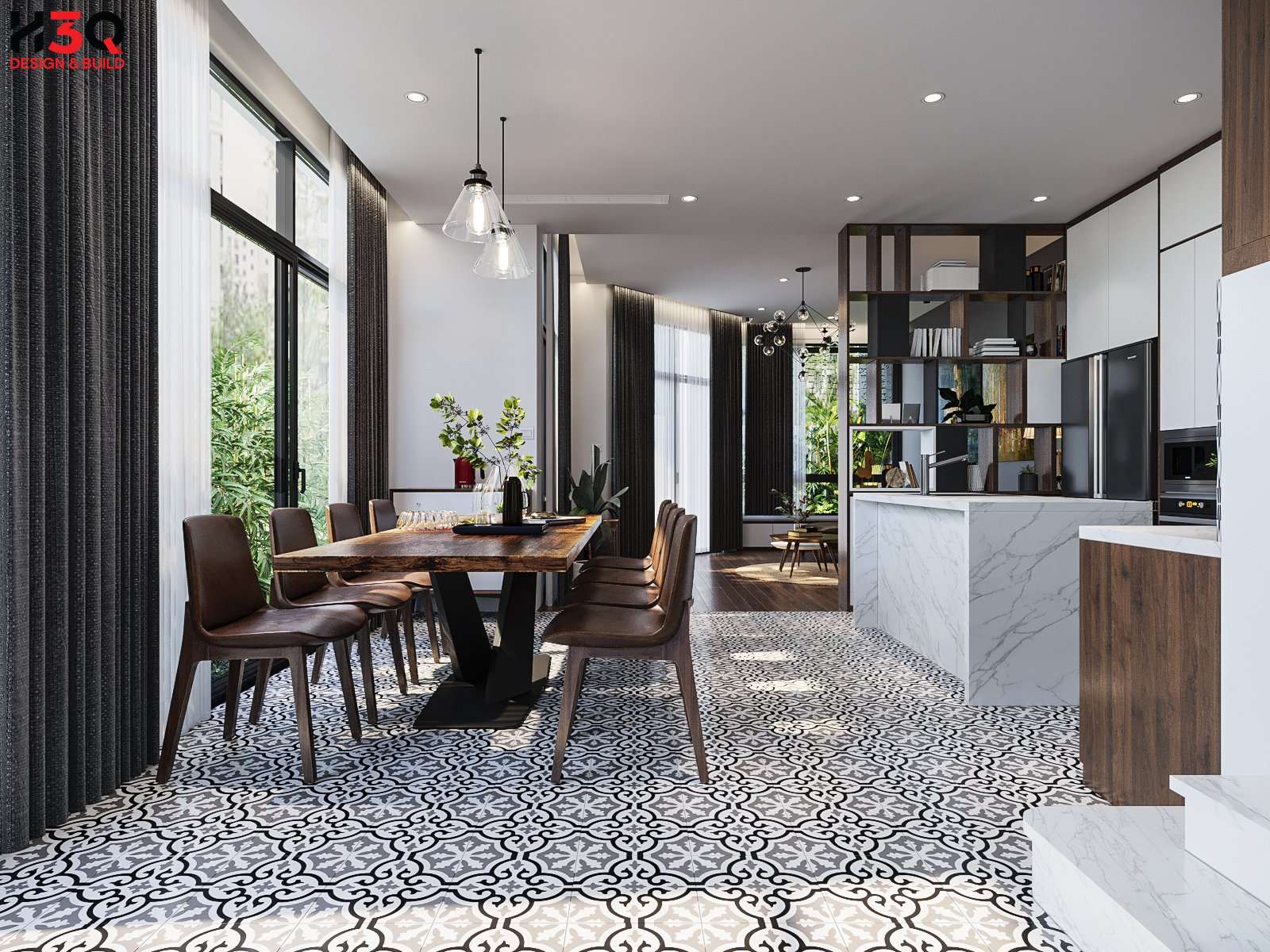 H3Q - Thiết kế nội thất đẹp cho nhà mặt phố