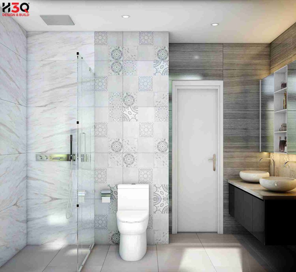 H3Q - Thiết kế nhà phố Hóc Môn - Anh Quân- Phòng tắm